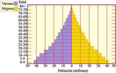 Estructura de edades de la población