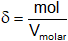 Densidad molar de los gases