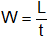 Ecuación de la potencia en función del trabajo y del tiempo