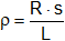Fórmula del coeficiente de resistividad en función de la resistencia, la longitud y la sección
